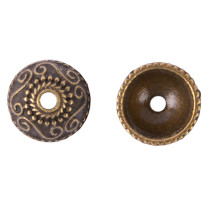" Zlatka" Розетка для бус MFR- 04 10 мм 20 шт 04 под античную т. бронзу