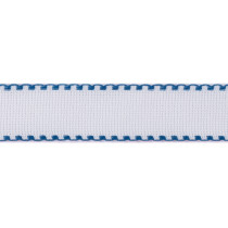 Канва KT- 35 " Gamma" " лента" Aida №14 100% хлопок 35 мм 1. 5 м белый/ синий