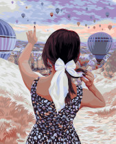 " ФРЕЯ" PNB/ PL- 080 Набор для раскрашивания по номерам 50 х 40 см " Девушка в долине любви" 