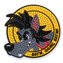 Кристальная ( алмазная) мозаика  " ФРЕЯ" CMF- ALVM- 110 магнит " Беги, заяц, беги!" 9 х 9 см