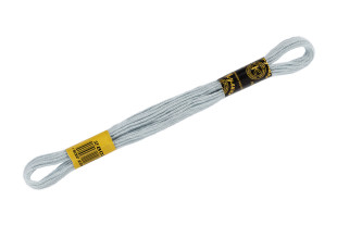 Нитки для вышивания "ПНК им. Кирова" мулине 100% мерсеризованный хлопок 8 м №2802 св.серо-голубой